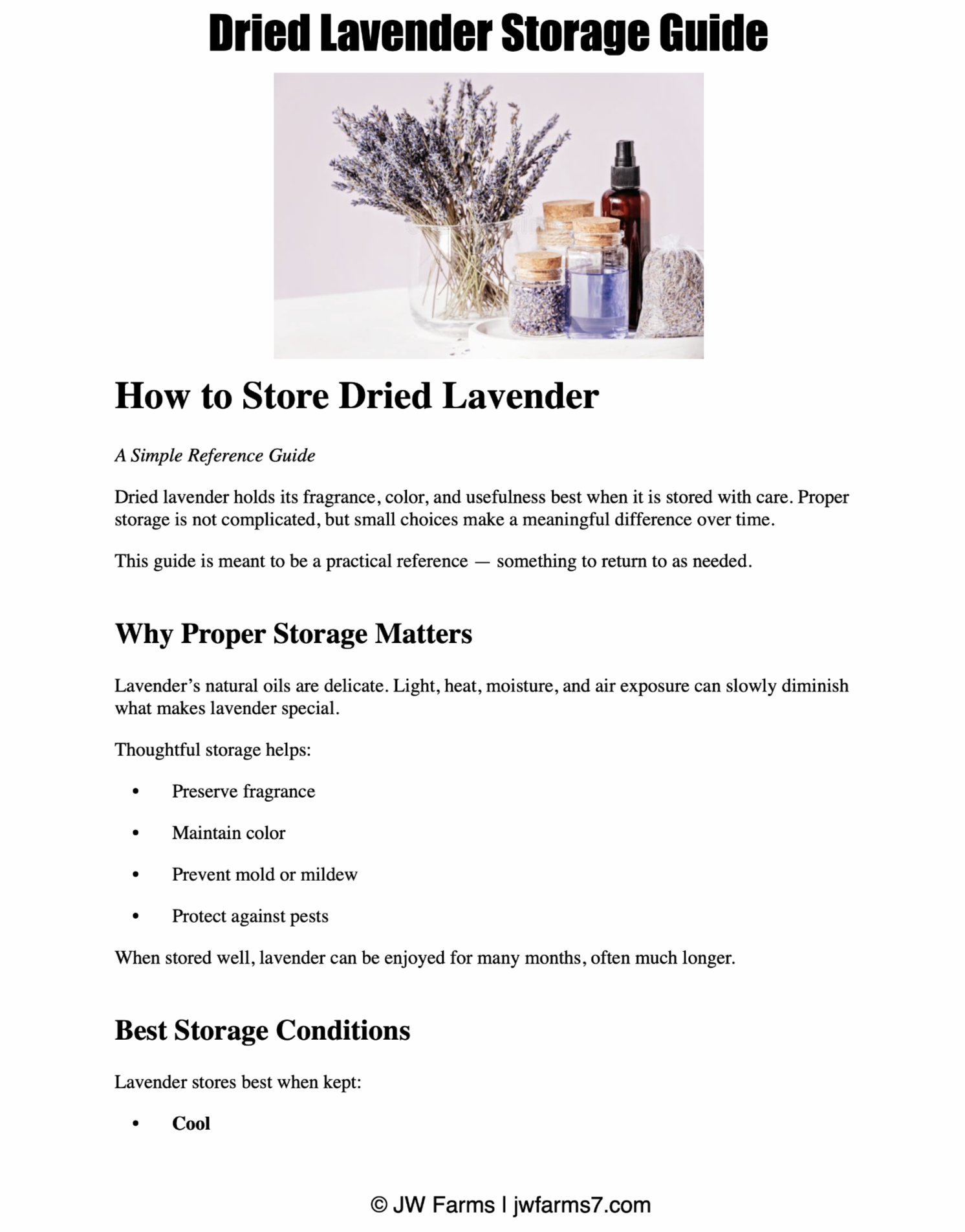 How to Store Dried Lavender preview